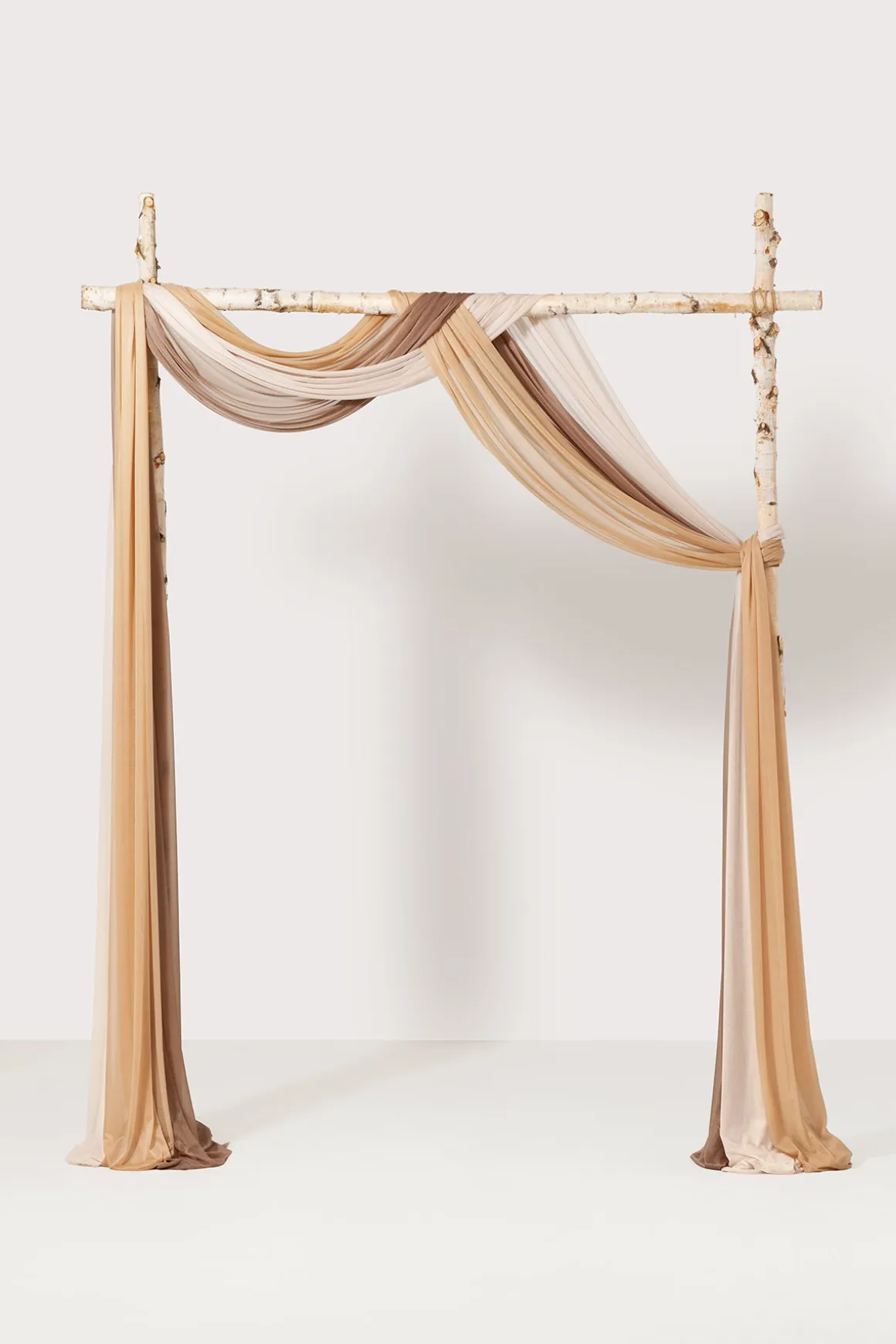 Sheer Wedding Arch Draping 30" w x 20ft - Ombre Colors