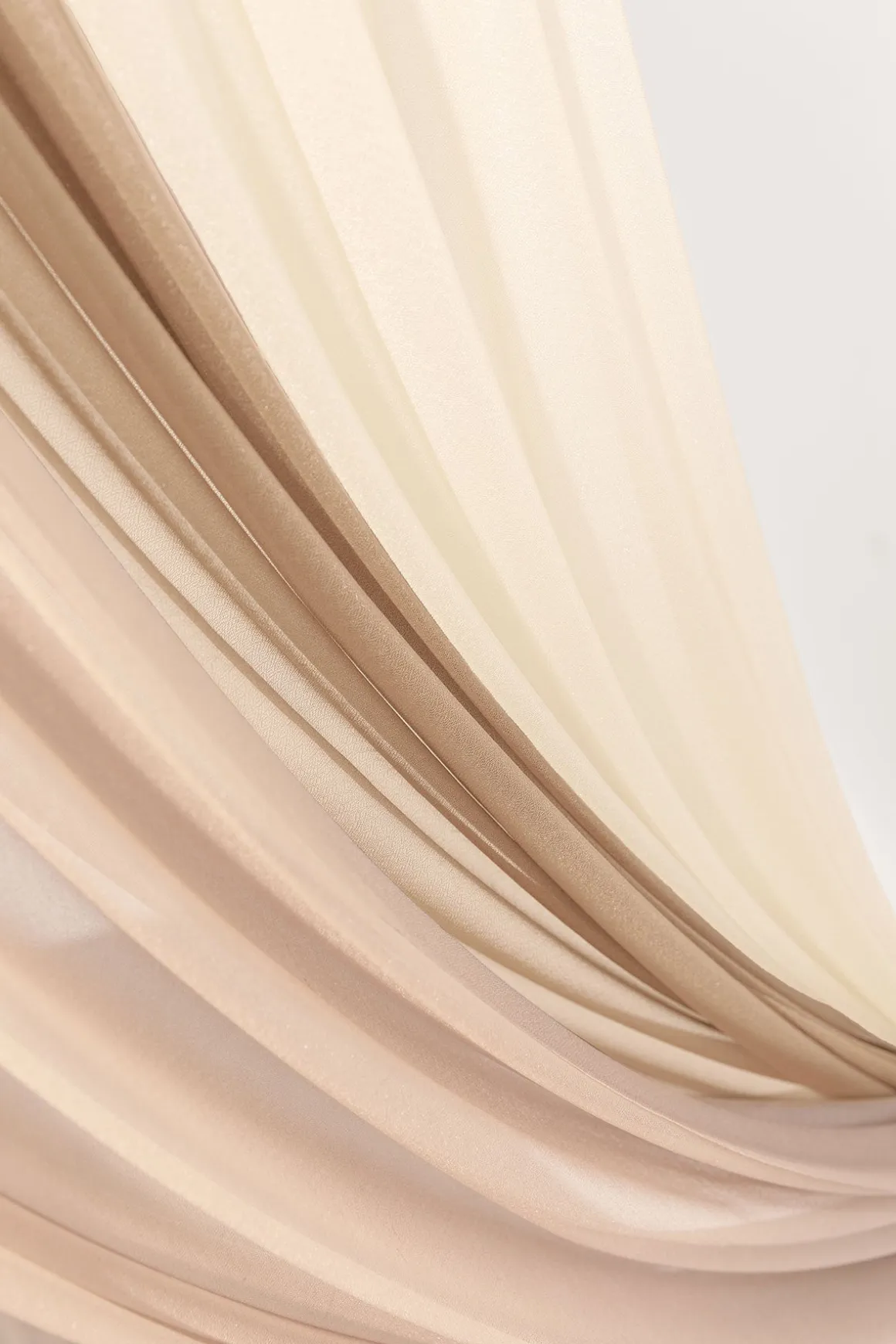 Sheer Wedding Arch Draping 30" w x 20ft - Ombre Colors