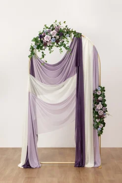 Sheer Wedding Arch Draping 30