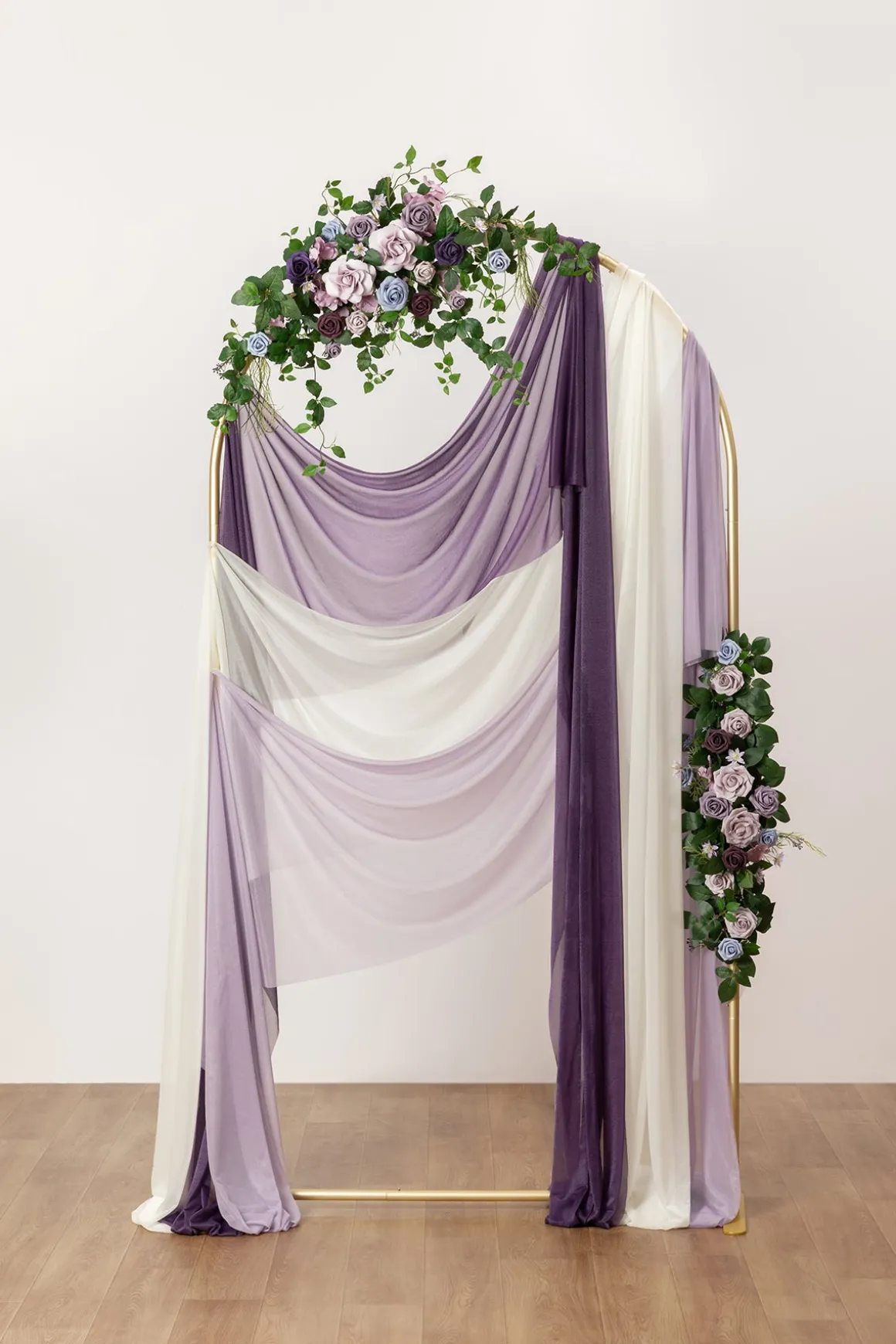 Sheer Wedding Arch Draping 30" w x 20ft - Ombre Colors