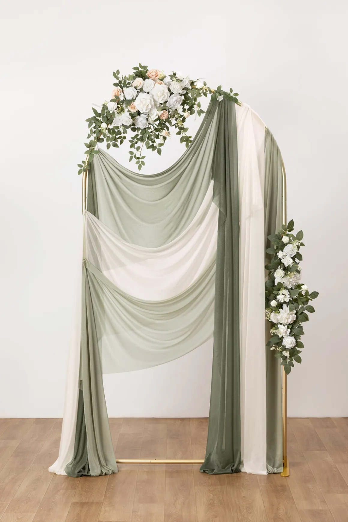 Sheer Wedding Arch Draping 30" w x 20ft - Ombre Colors