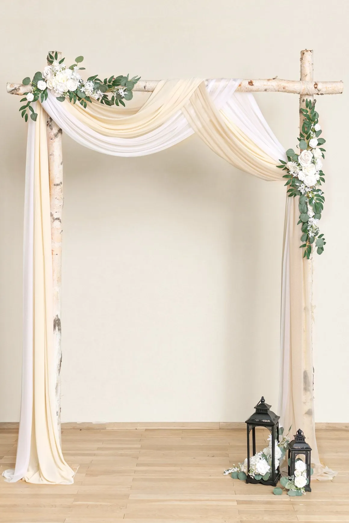 Sheer Wedding Arch Draping 30" w x 20ft - Ombre Colors