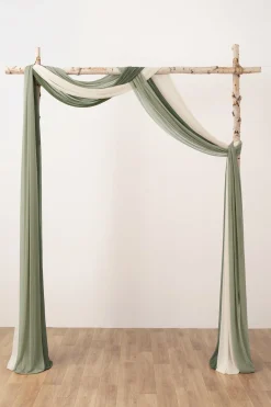Sheer Wedding Arch Draping 30
