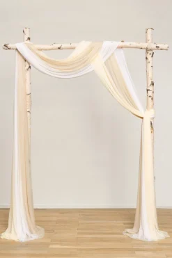 Sheer Wedding Arch Draping 30