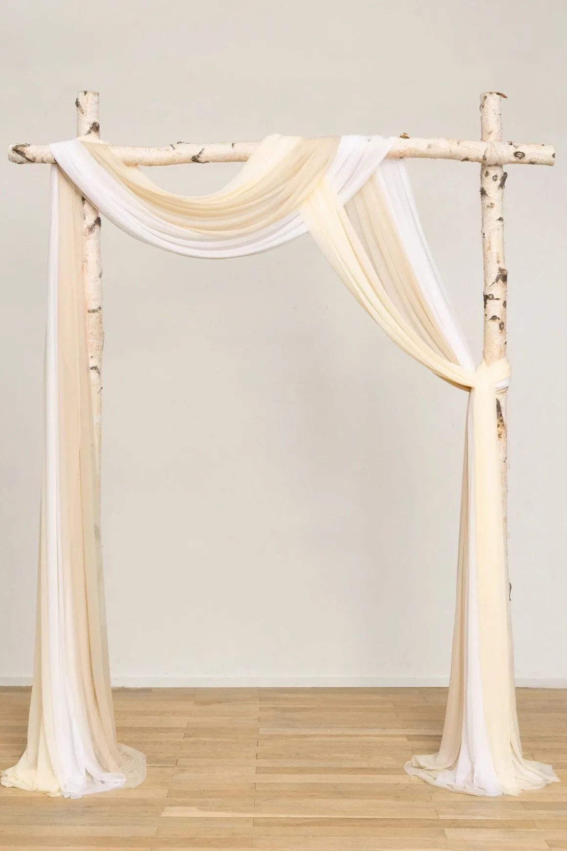 Sheer Wedding Arch Draping 30" w x 20ft - Ombre Colors