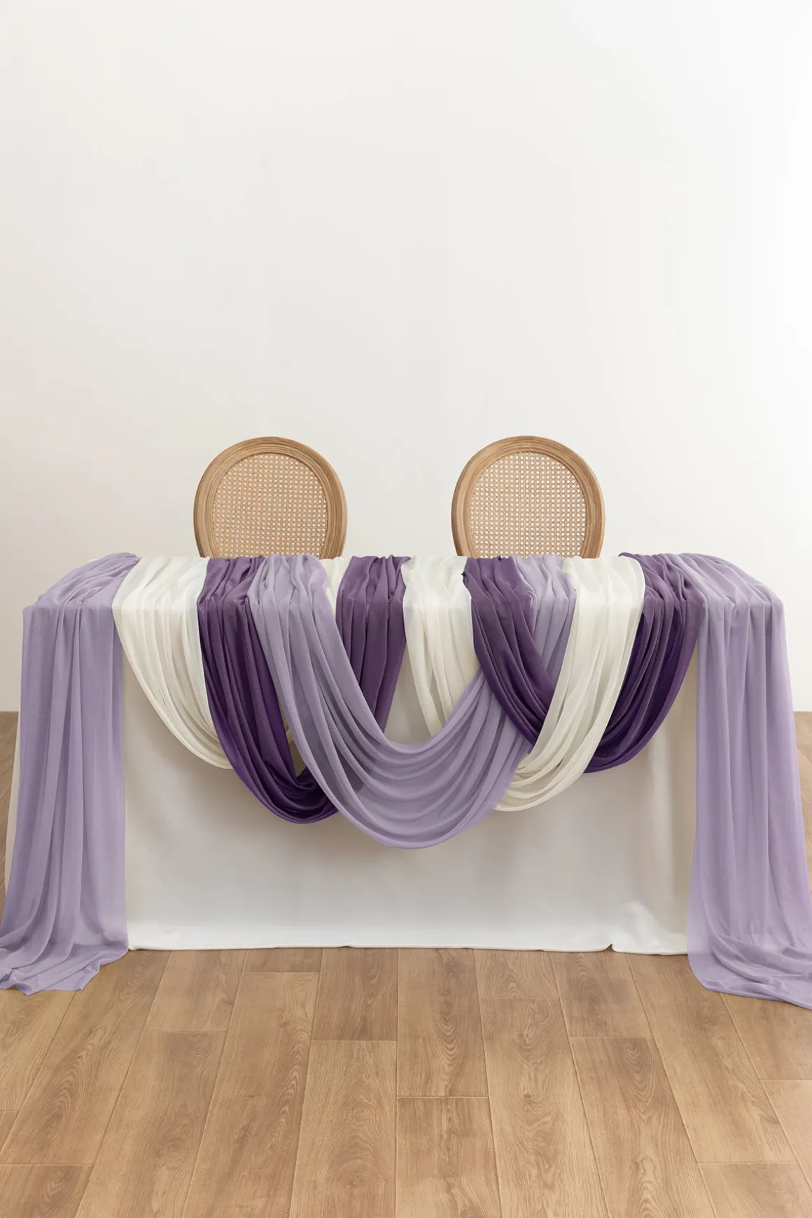 Sheer Wedding Arch Draping 30" w x 20ft - Ombre Colors