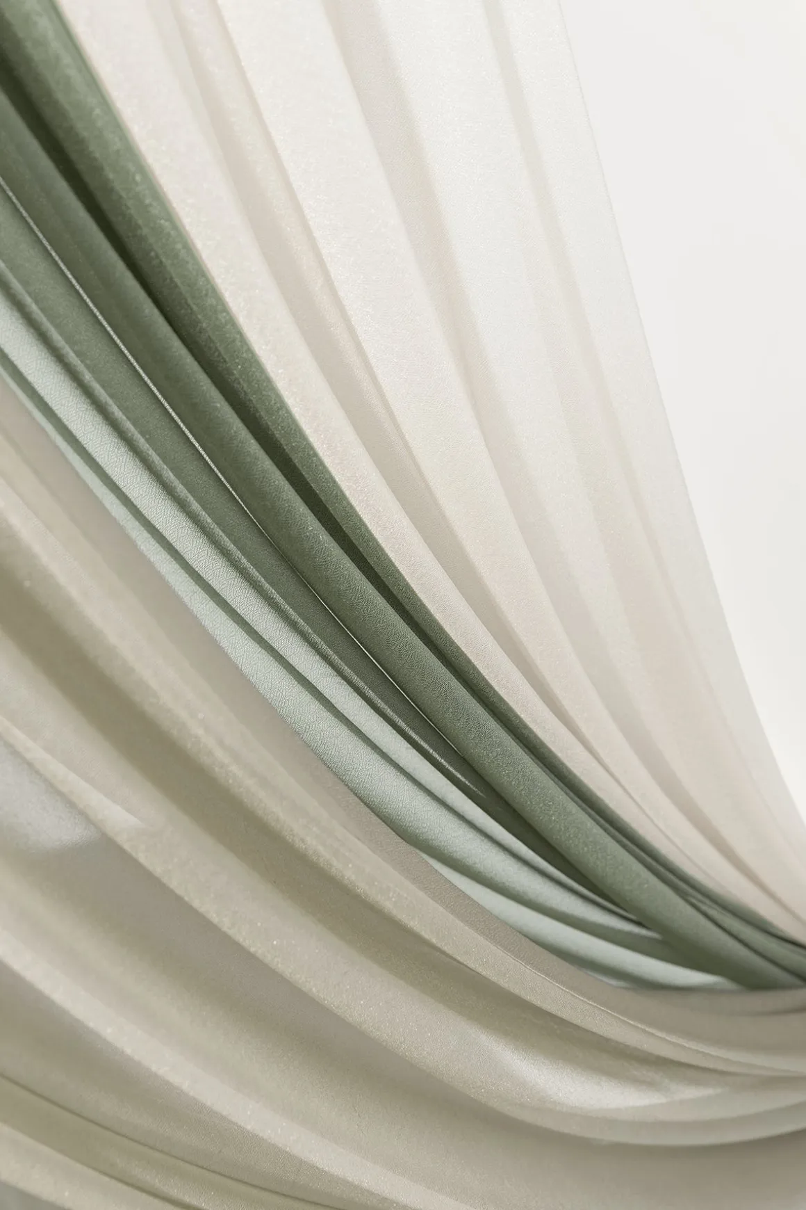 Sheer Wedding Arch Draping 30" w x 20ft - Ombre Colors