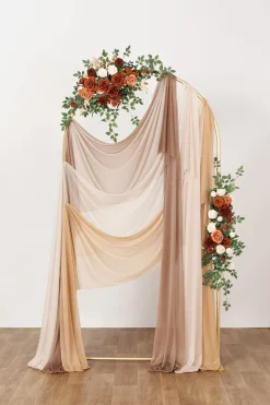 Sheer Wedding Arch Draping 30
