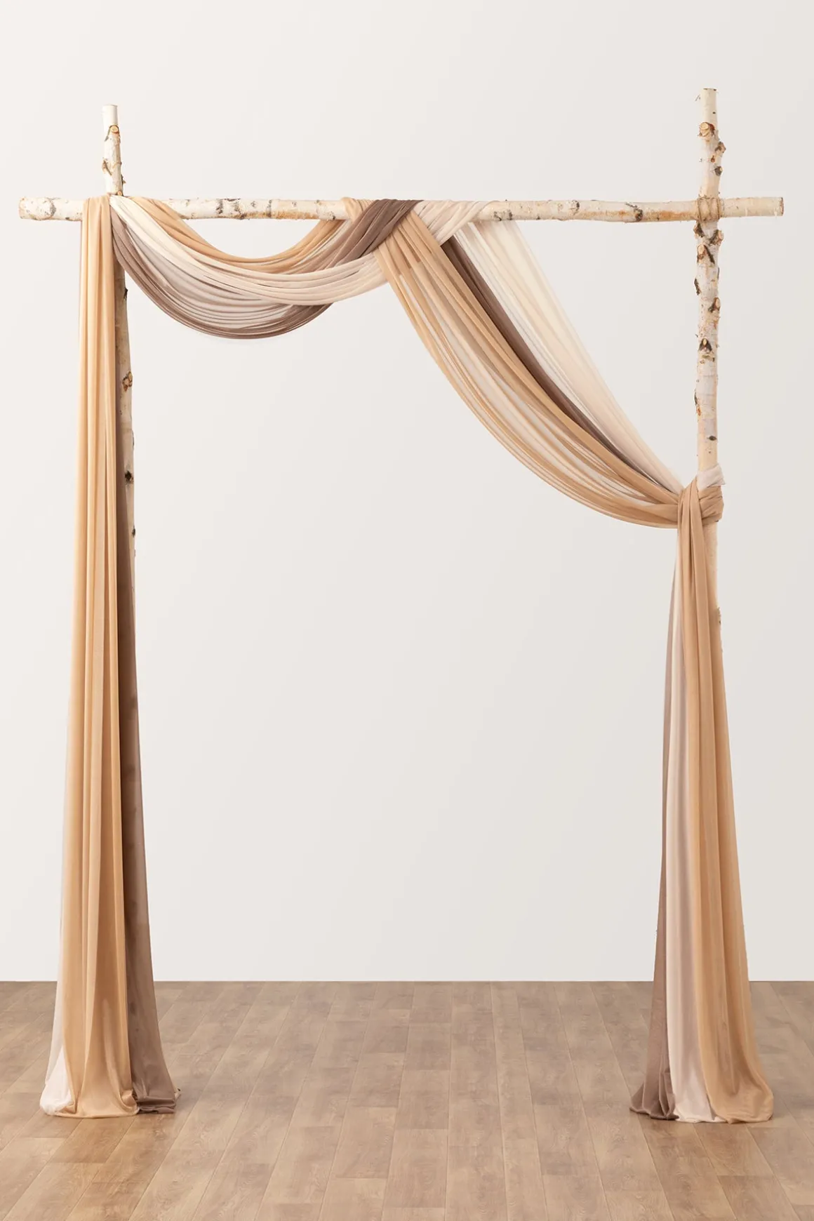 Sheer Wedding Arch Draping 30" w x 20ft - Ombre Colors