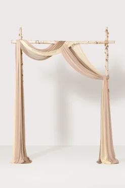 Sheer Wedding Arch Draping 30