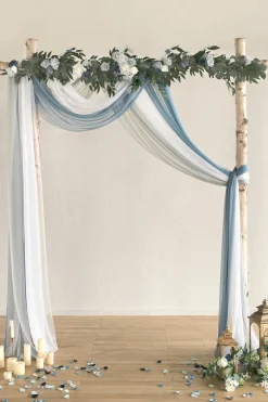 Sheer Wedding Arch Draping 30