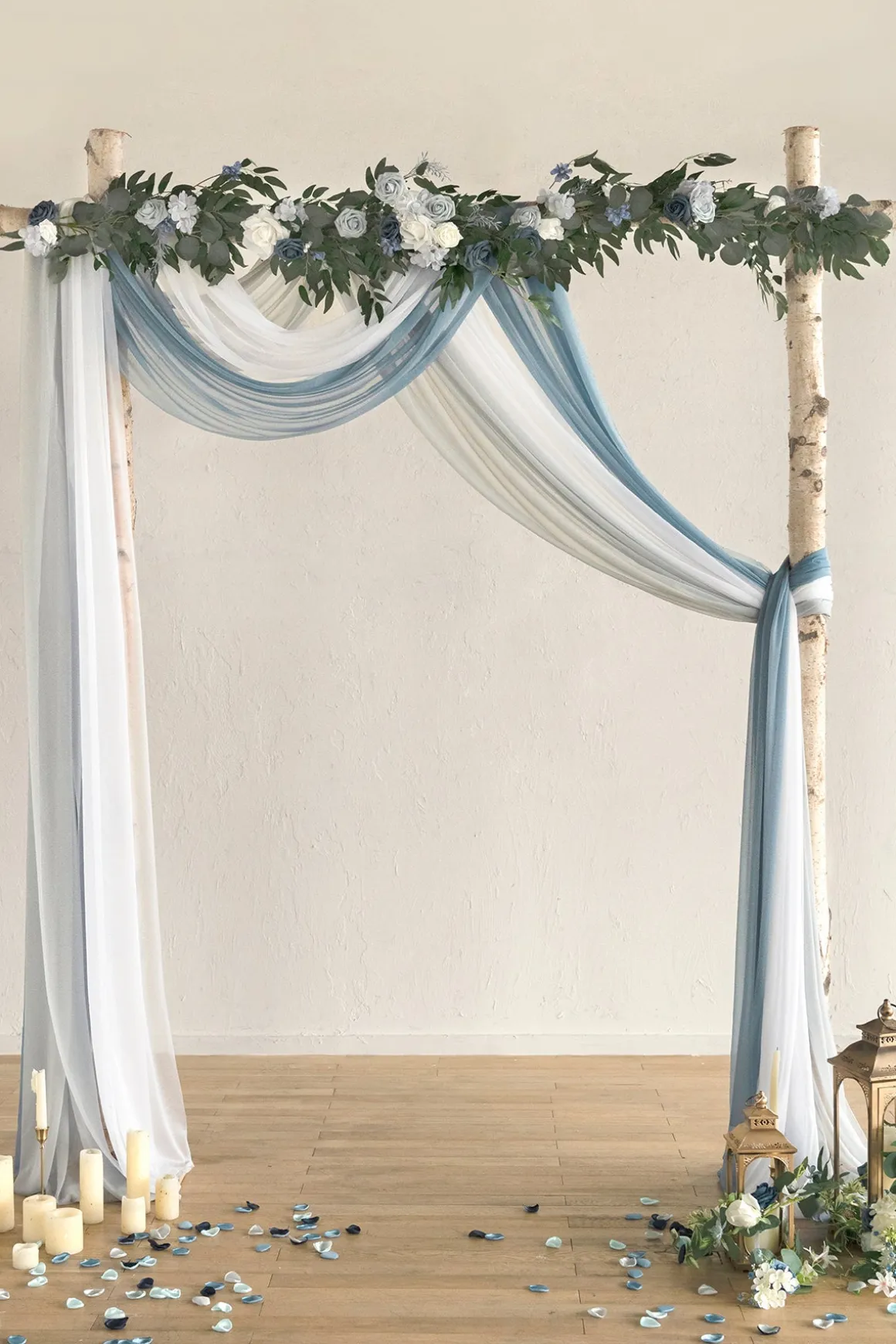 Sheer Wedding Arch Draping 30" w x 20ft - Ombre Colors