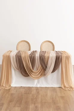 Sheer Wedding Arch Draping 30