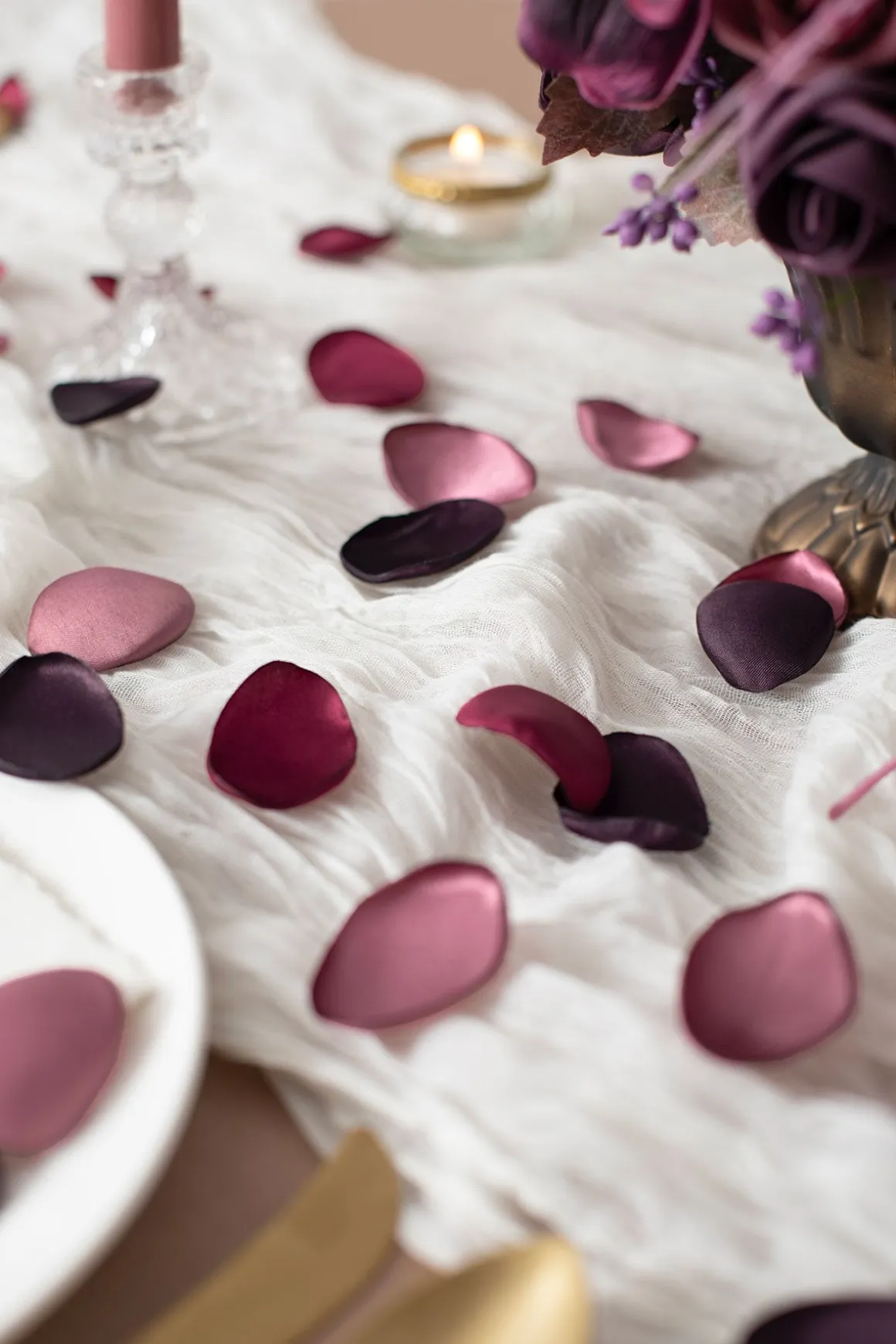 Silk Rose Petals