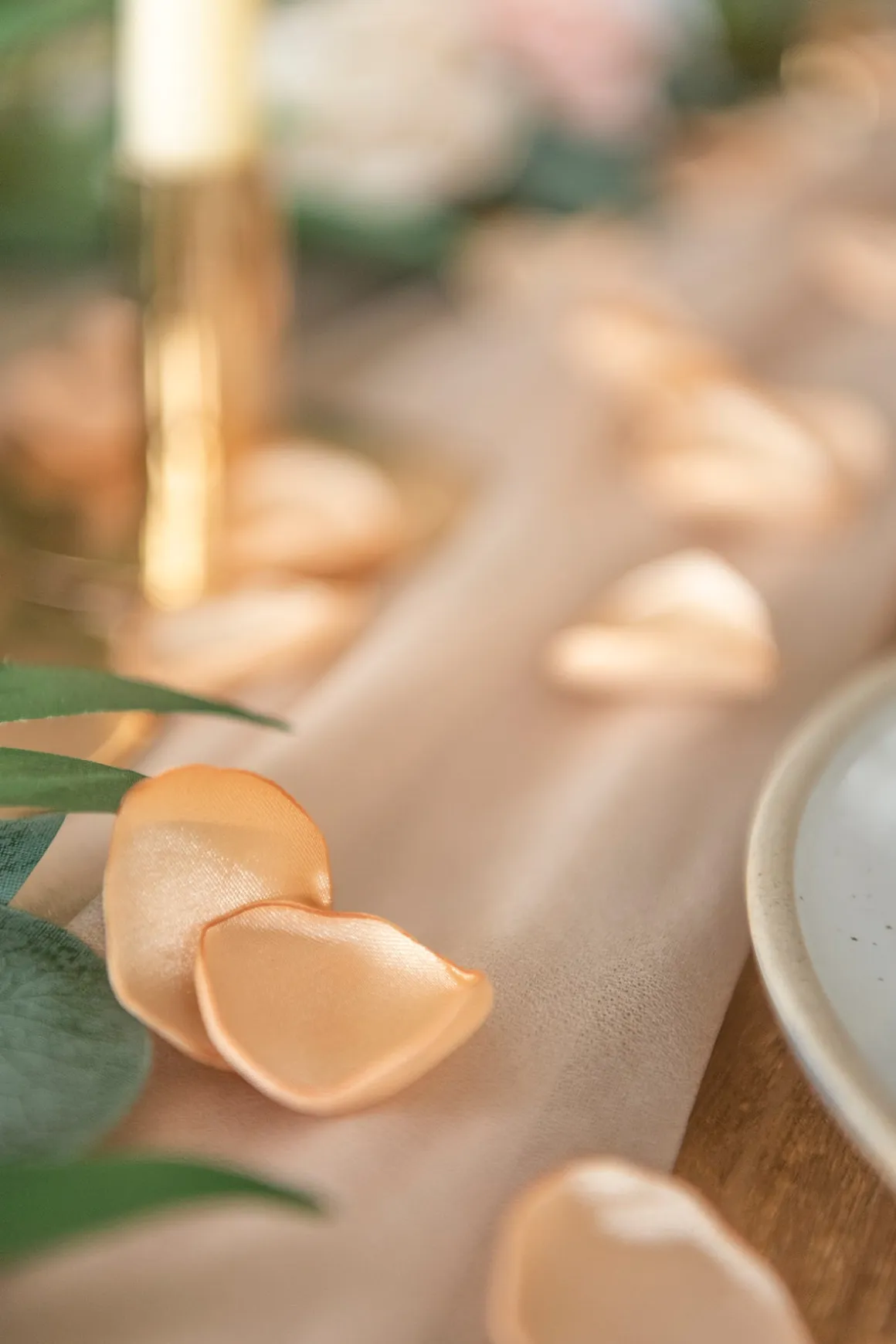 Silk Rose Petals