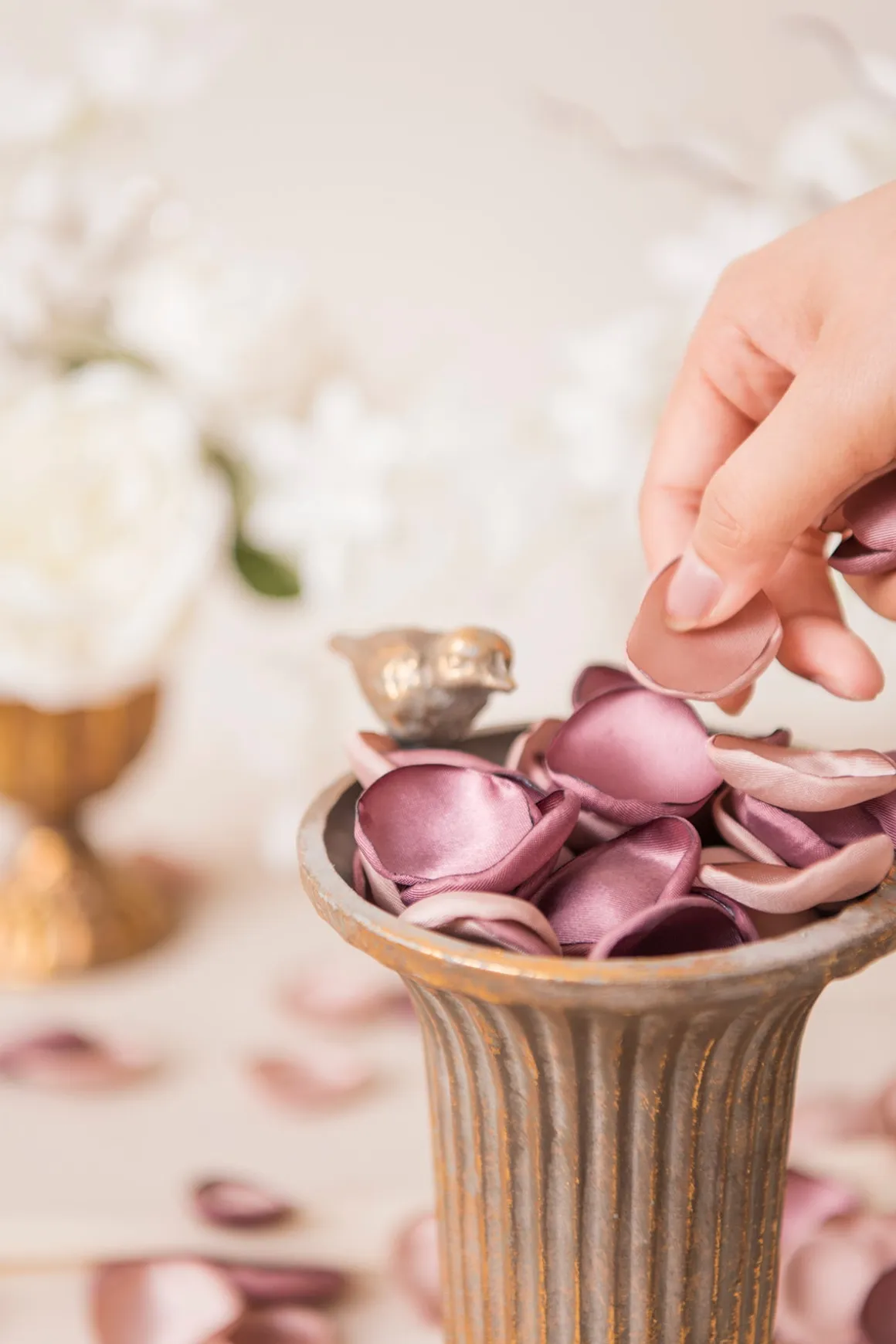 Silk Rose Petals