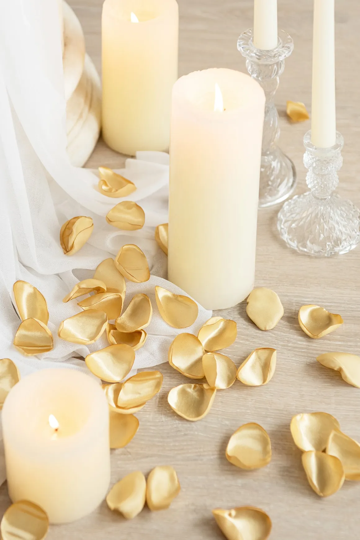 Silk Rose Petals