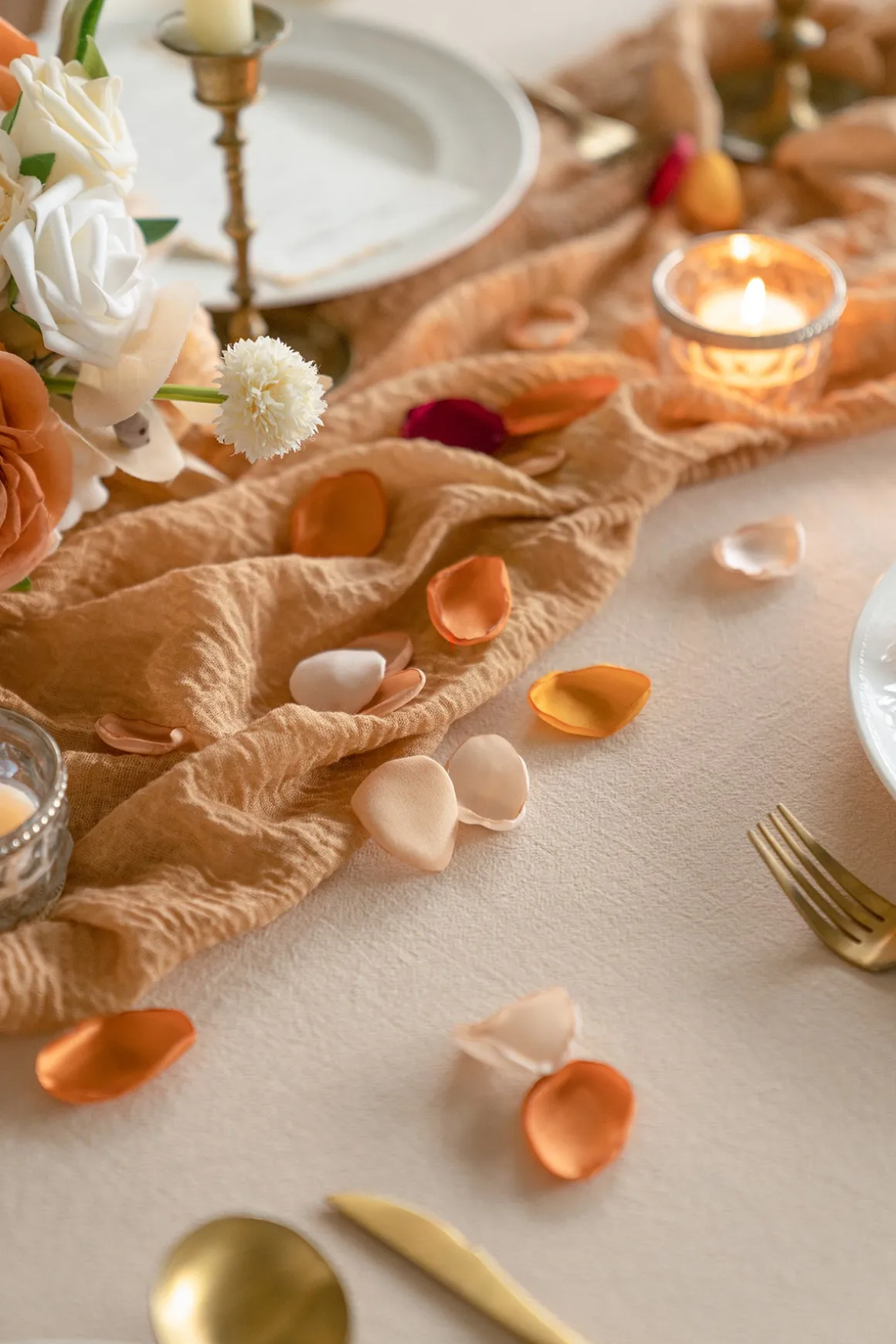 Silk Rose Petals