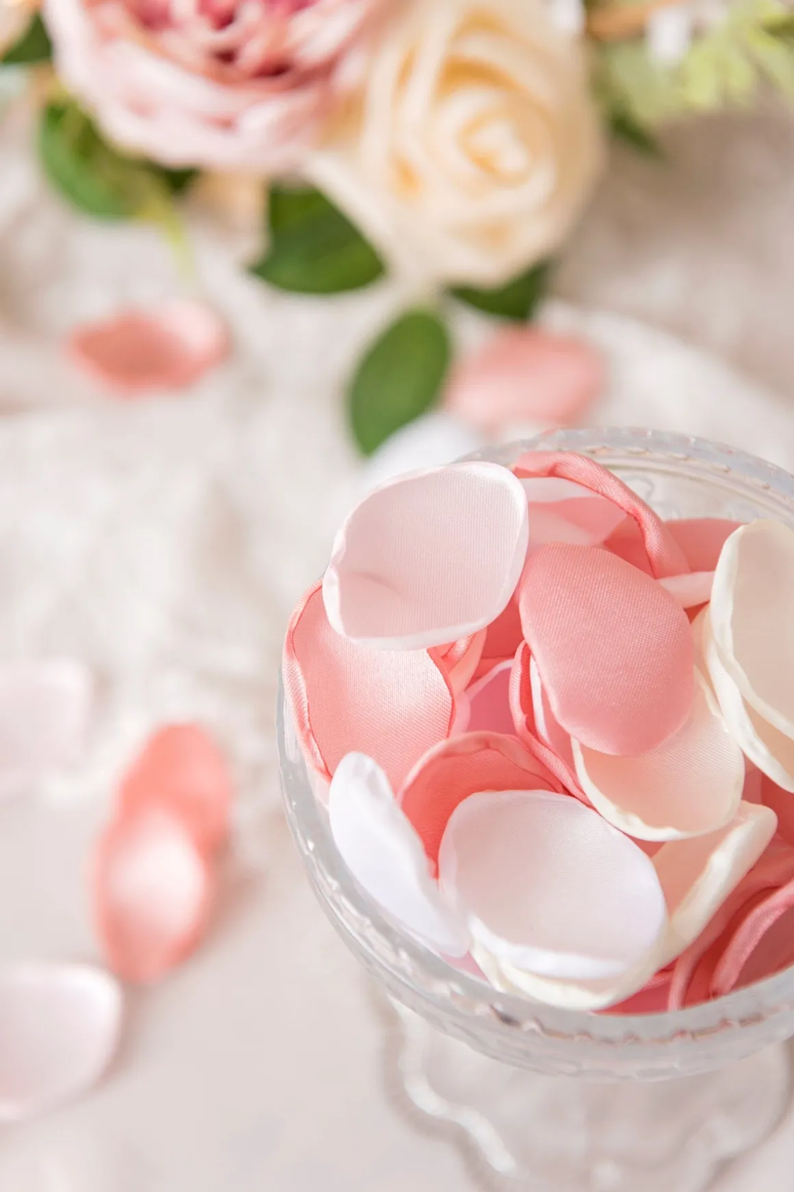 Silk Rose Petals