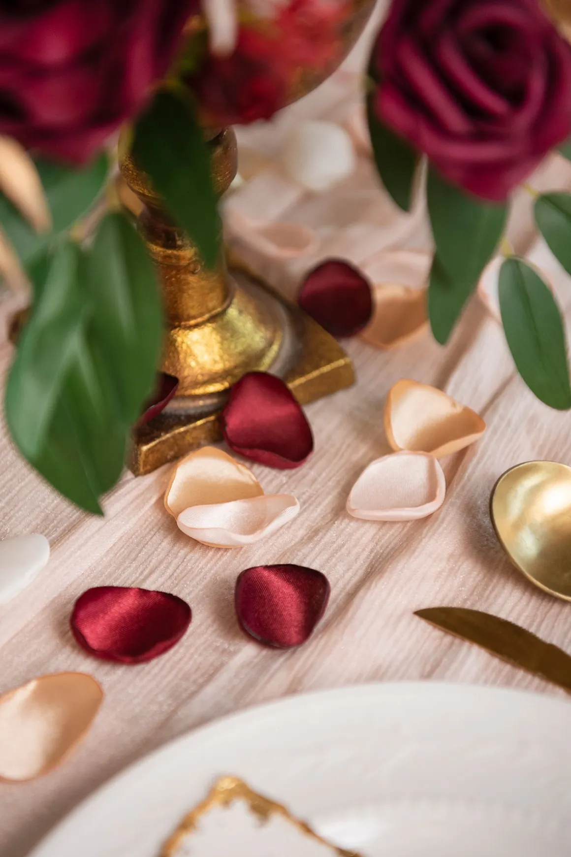 Silk Rose Petals