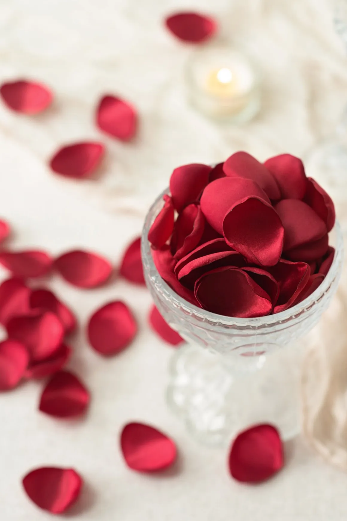 Silk Rose Petals