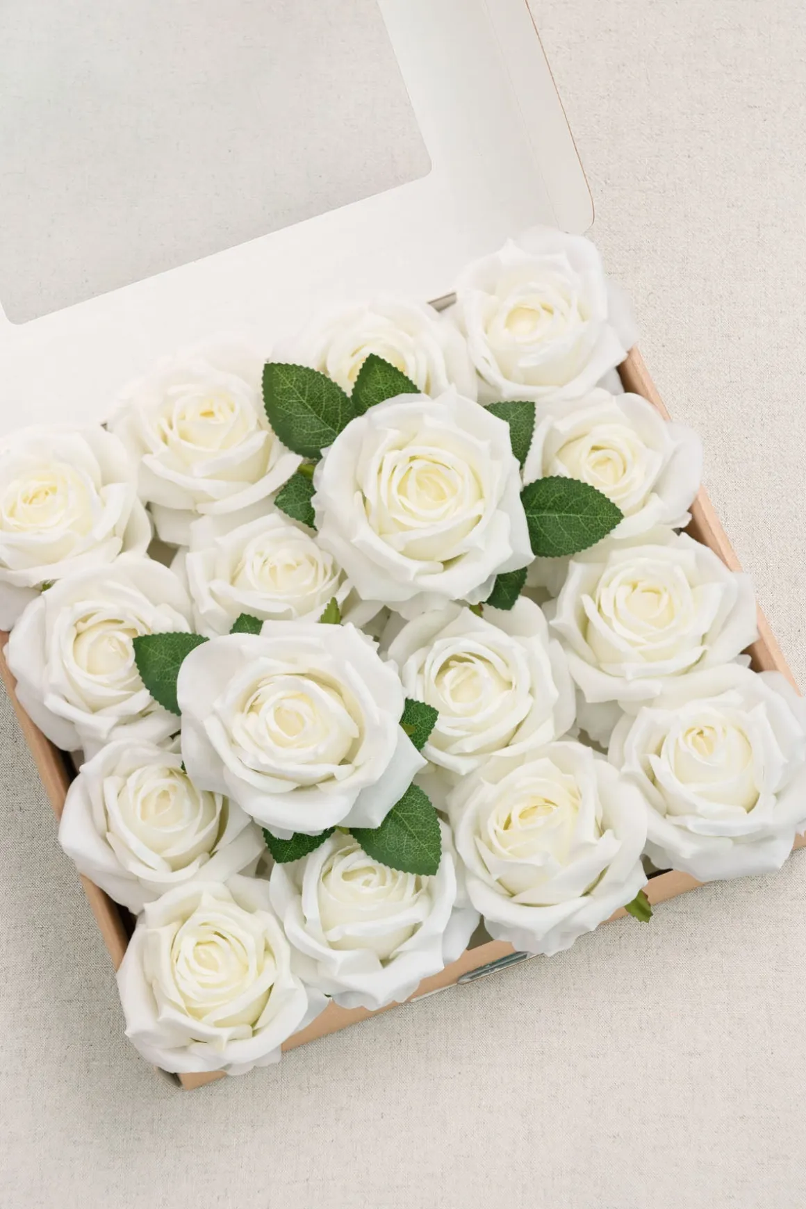 3.5" Silk Vendela Rose with Stem - Ivory | Clearance