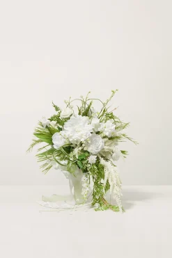Small Cascade Bridal Bouquet in May Lily & Olive