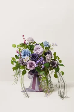 Small Free-Form Bridal Bouquet in Ethereal Purple Dream | Clearance