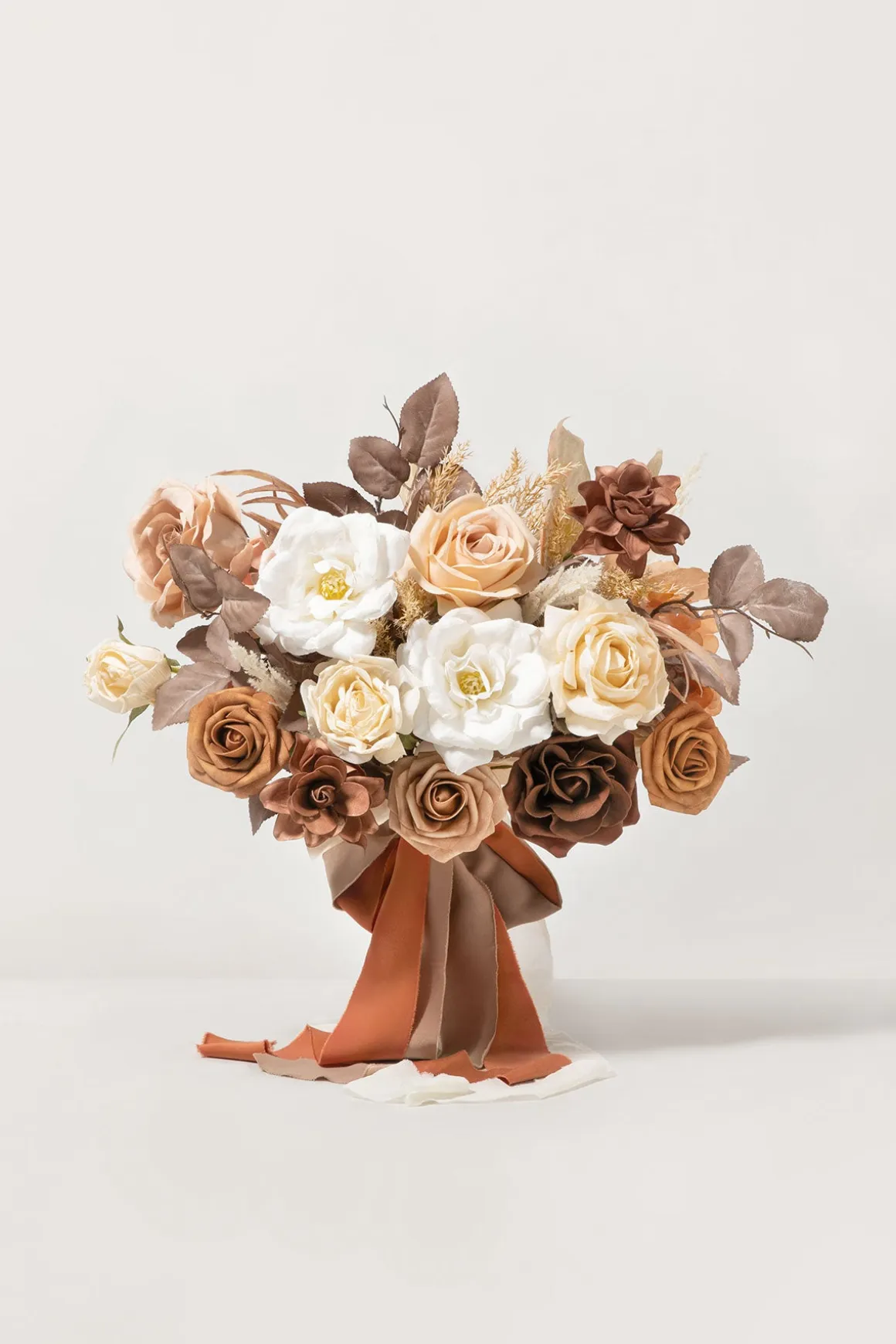 Small Free-Form Bridal Bouquet in Rust & Sepia | Clearance