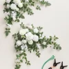 Sweetheart Table Floral Swags in White & Sage