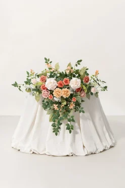 Sweetheart Table Floral Swags in Garden Blush
