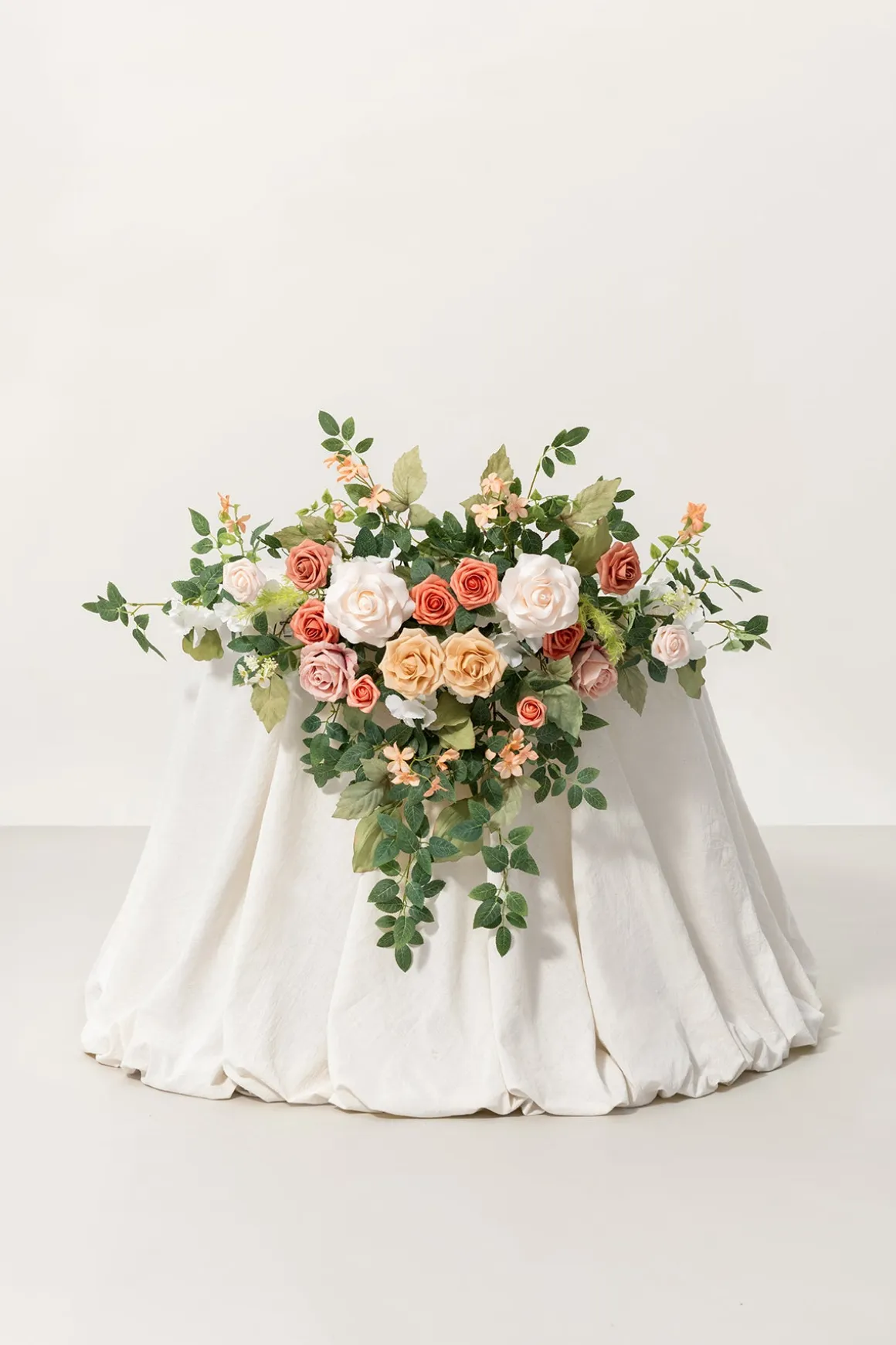 Sweetheart Table Floral Swags in Garden Blush