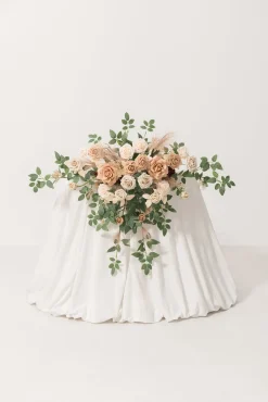 Sweetheart Table Floral Swags in Beige & Sage | Clearance