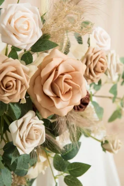 Sweetheart Table Floral Swags in Beige & Sage | Clearance