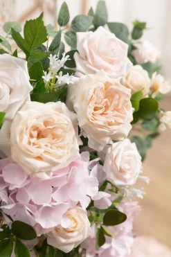 Sweetheart Table Floral Swags in Powder Pink & Cream | Clearance