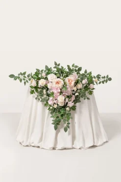Sweetheart Table Floral Swags in Powder Pink & Cream | Clearance
