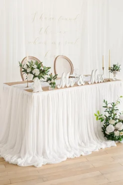 Table Skirt for Head Table/Sweetheart Table