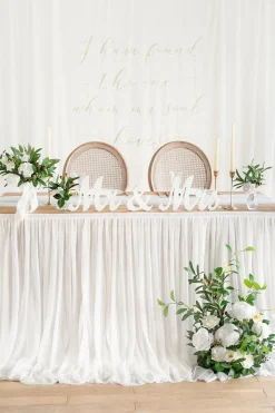 Table Skirt for Head Table/Sweetheart Table