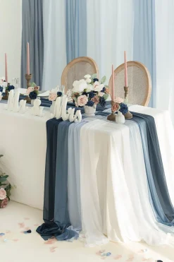 Weave Wedding Table Runner for Reception (Set of 8)
