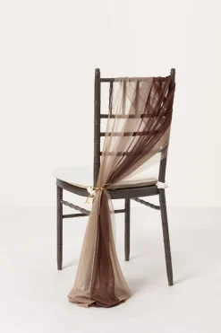 Wedding Aisle Chair Decoration in Organic Sand Beige Elegance | Clearance