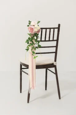Wedding Aisle Decoration Pew Flowers in Dusty Rose & Cream | Clearance