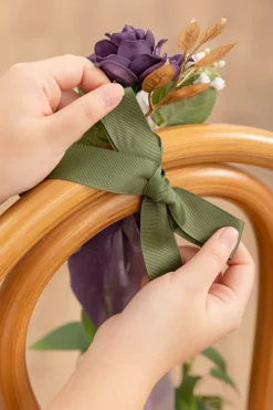 Wedding Aisle Decoration Pew Flowers in Lilac & Cream | Clearance