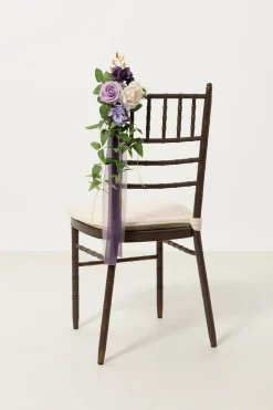 Wedding Aisle Decoration Pew Flowers in Lilac & Cream | Clearance