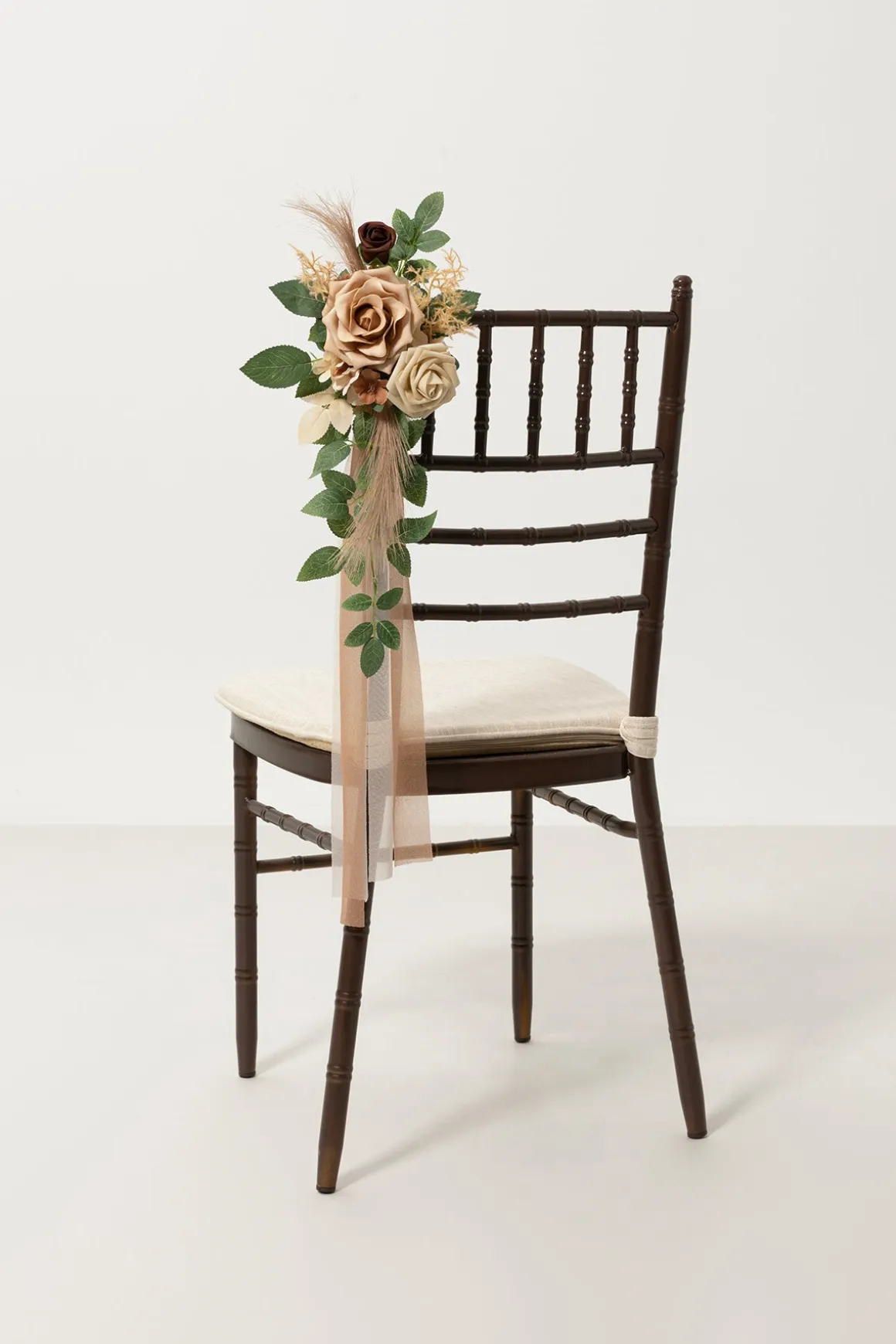 Wedding Aisle Decoration Pew Flowers in Beige & Sage | Clearance
