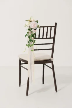 Wedding Aisle Decoration Pew Flowers in Blush