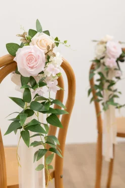 Wedding Aisle Decoration Pew Flowers in Blush & Cream | Clearance