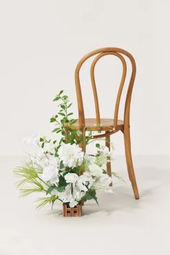Wedding Aisle Runner Flower Arrangements in May Lily & Olive