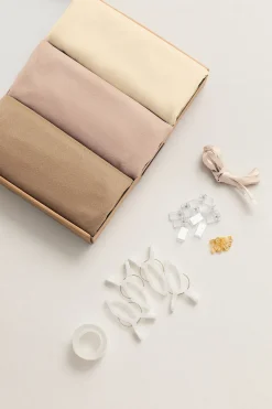 Wedding Arch Drapes in ream & Nude & Almond | Clearance