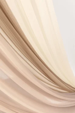 Wedding Arch Drapes in ream & Nude & Almond | Clearance