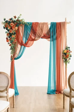 Wedding Flower Packages in Dark Teal & Burnt Orange
